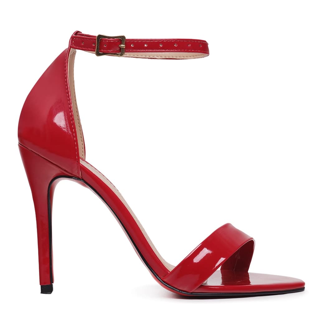 Sandália Salto Alto Gisele Bico Redondo Sandalia Feminina Salto Alto 10cm Modelo Tradicional Queridinho