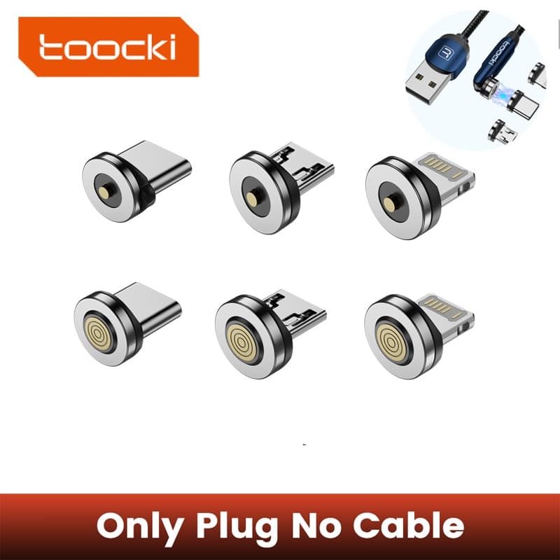 Toocki 540 Cabo De Carregamento Magnético Rotativo Conector De Tipo C/Micro/lOS (Somente)