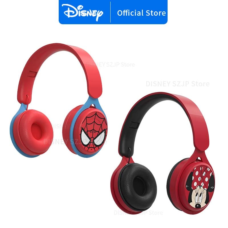 Disney Marvel Y08 Fones De Ouvido Bluetooth Sem Fio Dobráveis HIFI Surround Sound Para Crianças Anime Cartoon