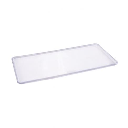 Tampa Retangular enCaixa em Poliestireno Transparente T7 29,2x14,6x0,85cm - Plasutil