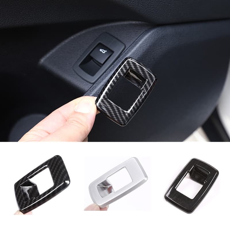 ABS Botão Interruptor Da Porta Traseira Do Carro Quadro Decorativo Guarnição Apto Para BMW X1 F48 X2 F47 2016-2020 Acess