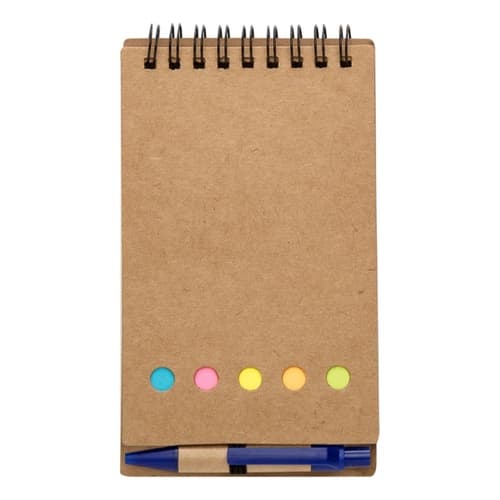 Kit 90 Bloco De Anotações Ecológico Com Caneta E Post-it