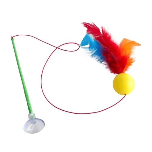 VARINHA PARA GATO CAT VARINHA E BOLINHA COM VENTOSA BRINQUEDO INTERATIVO PARA PET