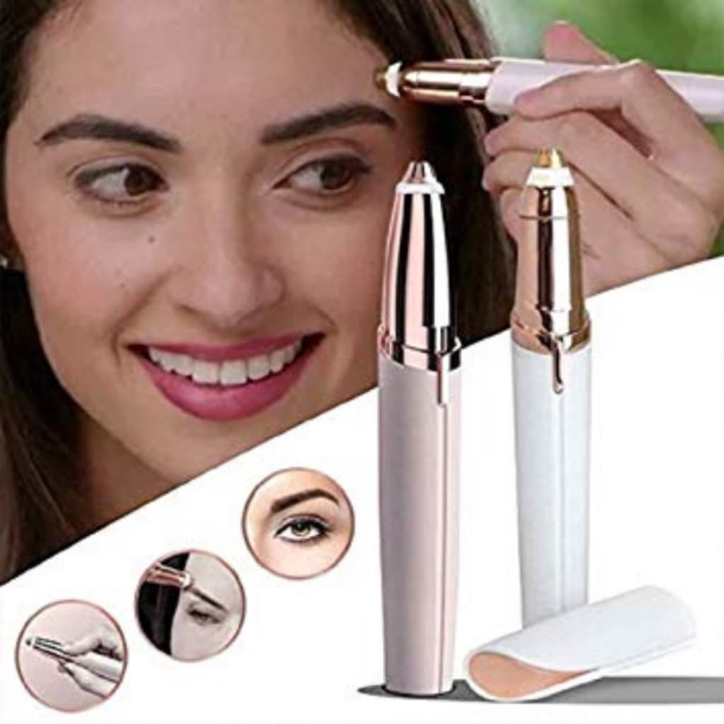 Caneta Depiladora Flawless para Sobrancelhas Elétrico Recarregável Com Usb