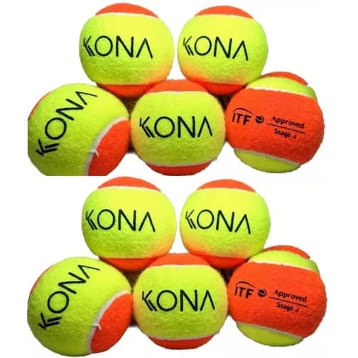 KIT 10 Bolas Beach Tennis Bolinha Tênis Praia KONA