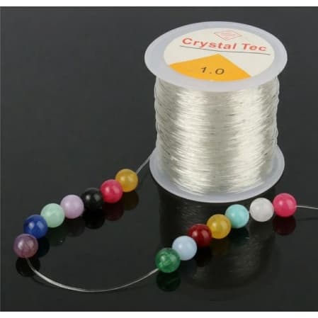 100 metros Fio de silicone diversos 0.7, 0.8, 1.0MM para pulseiras, bijuterias