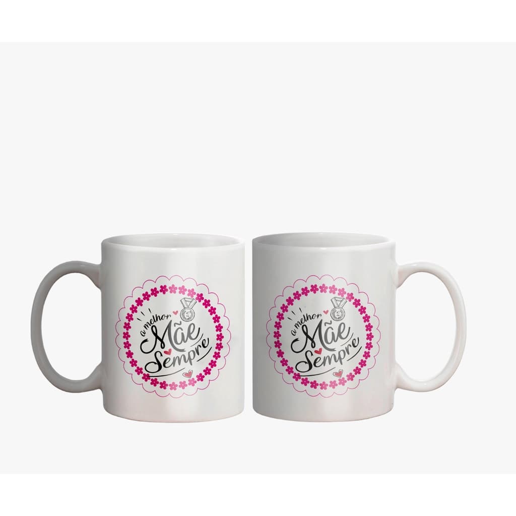 Caneca De Porcelana Personalizada Melhor Mãe C