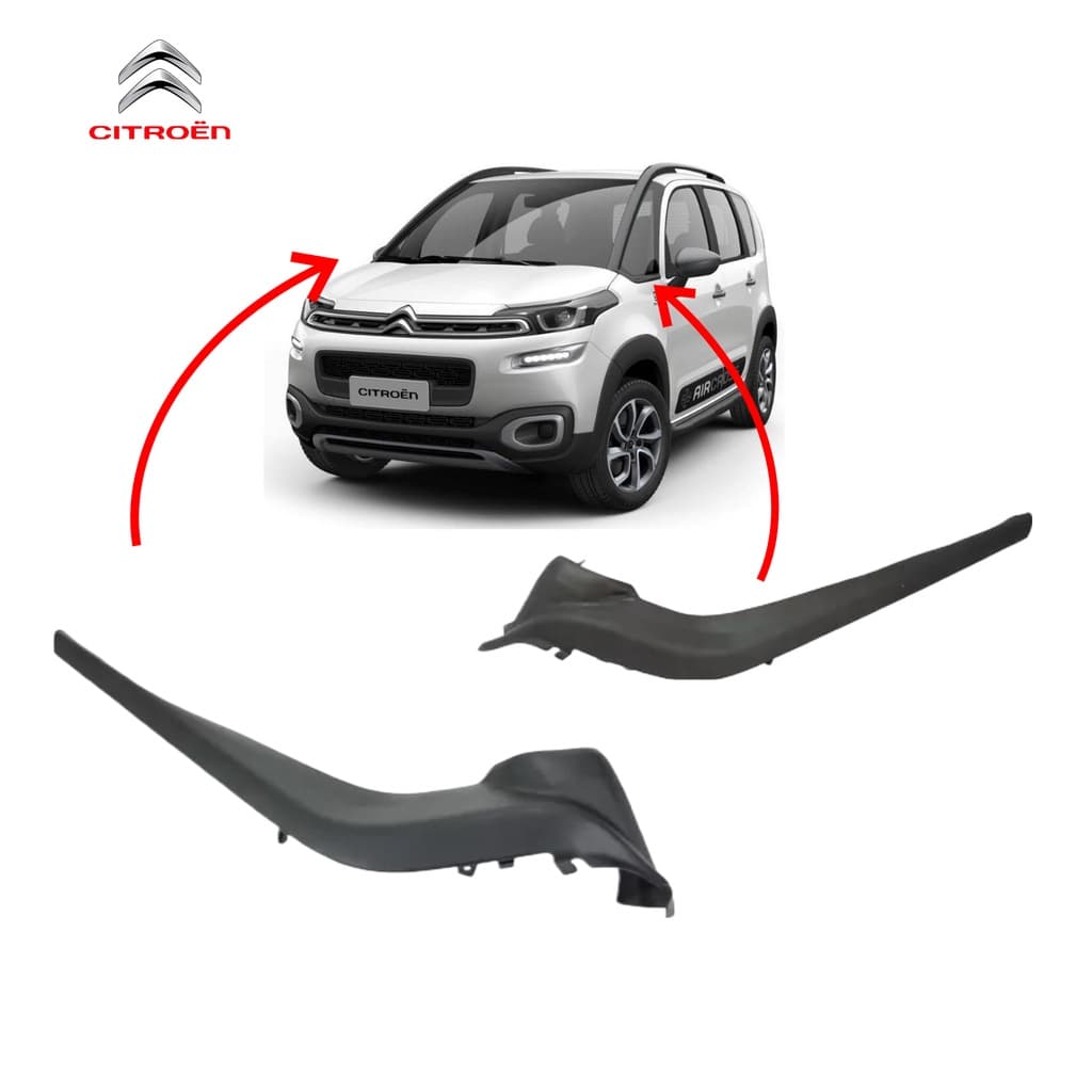 Par de Molduras Borracha de Acabamento do Paralama Citroen Air Cross Original