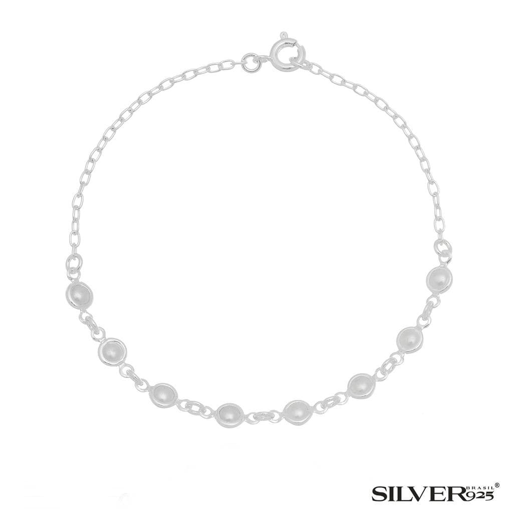 PULSEIRA FEMININA PEROLAS EM PRATA 925 OFERTA
