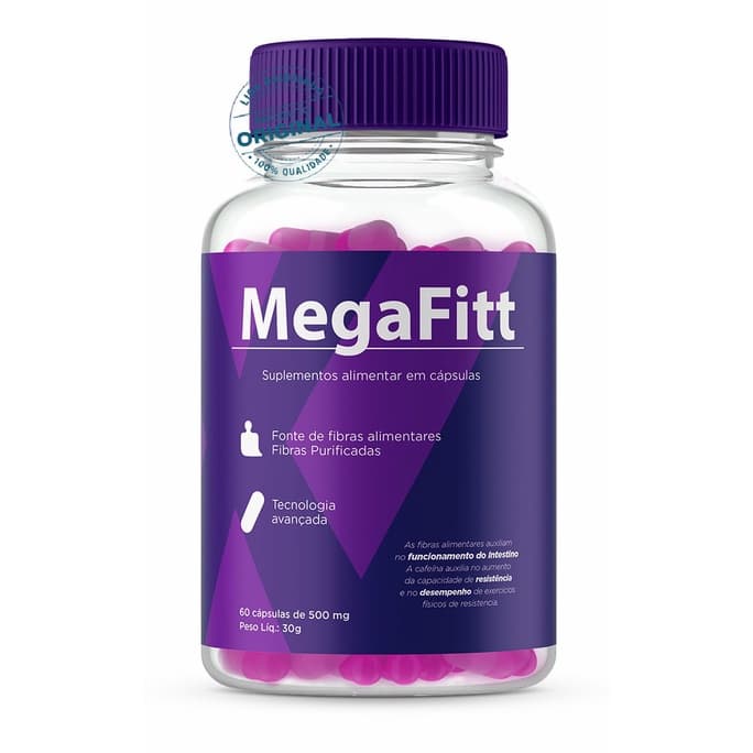 Mega Fitt - Auxiliar de Dieta - 60 Cápsulas - Suporte Nutricional