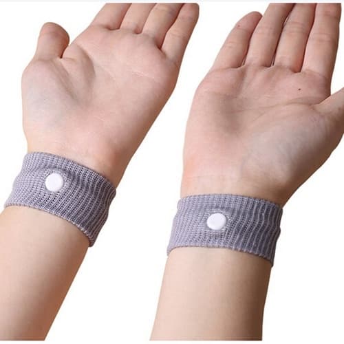 Pulseira Cinza Anti Enjoo Gravida Gestante Nausea Band
