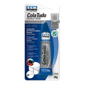 Cola Tudo Multiuso Transp. Ecológico Muito Forte 20g Tekbond