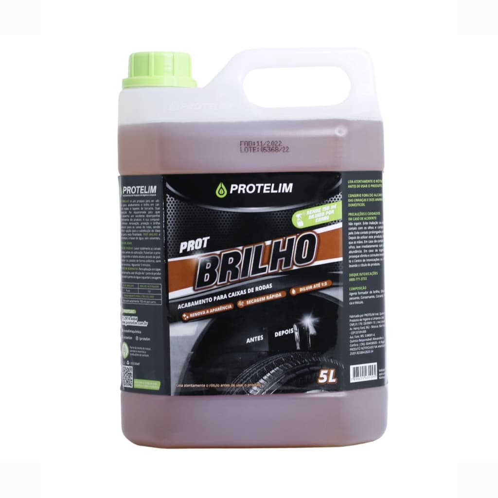 Protelim Prot brilho Caixa De Rodas 5L PROPORCIONA BRILHO PROTEÇÃO BASE D'ÁGUA
