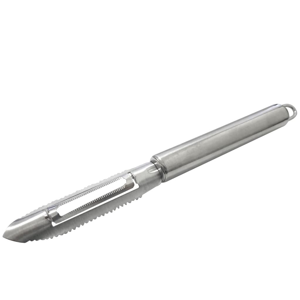 Descamador Triplo Fatiador E Decorador Aço Inox Utensilio