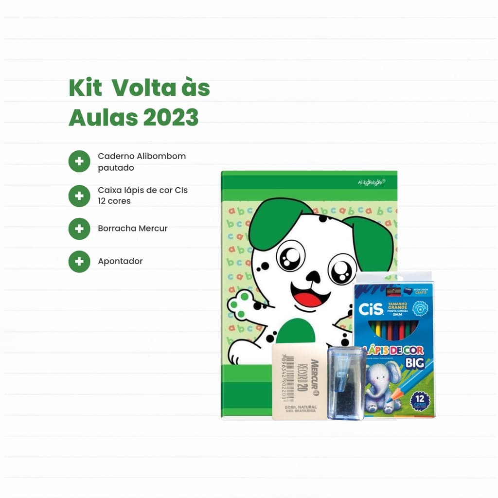 Kit Completo Material Escolar Ensino Fundamental