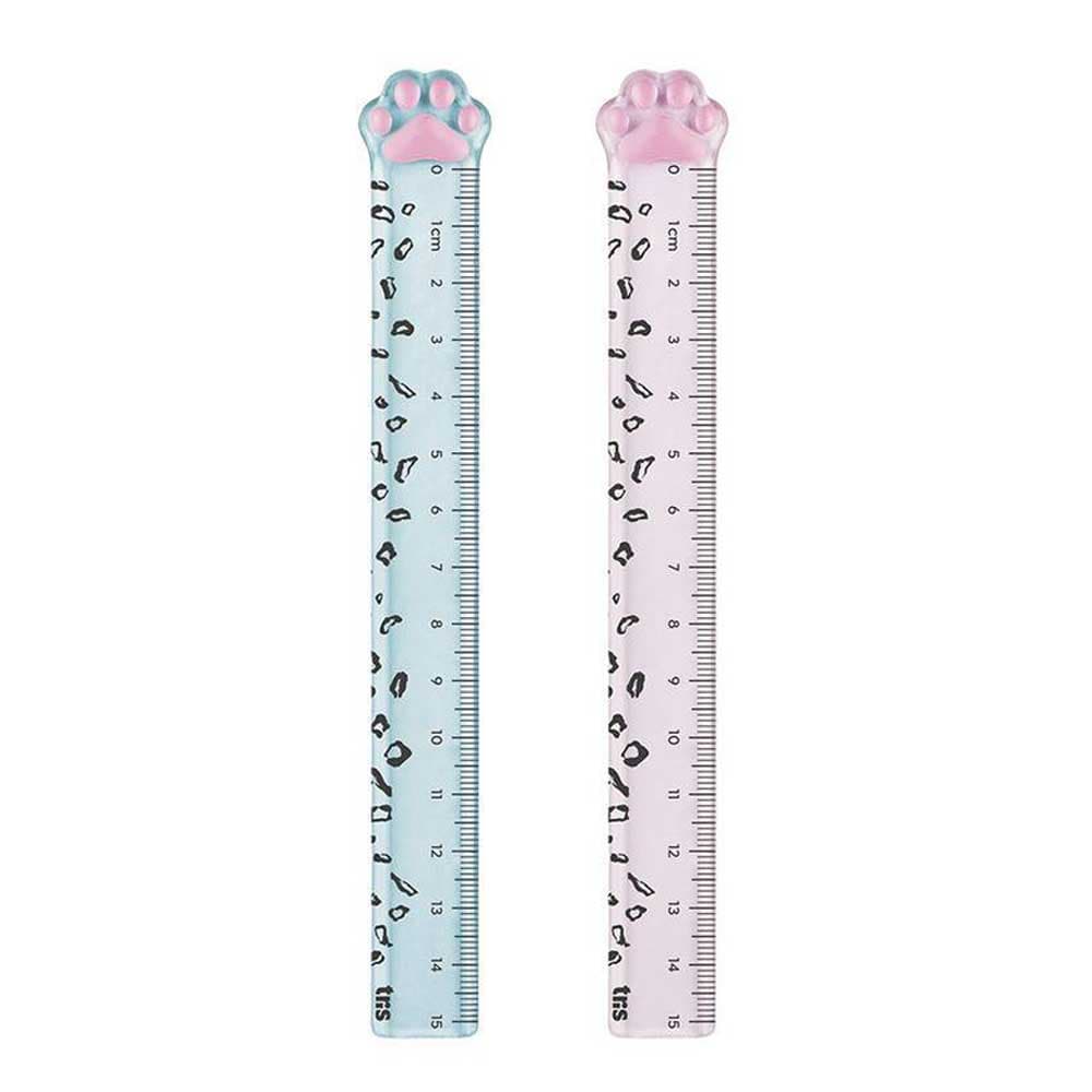 Régua Plástica Holic Pets 15cm - TRIS