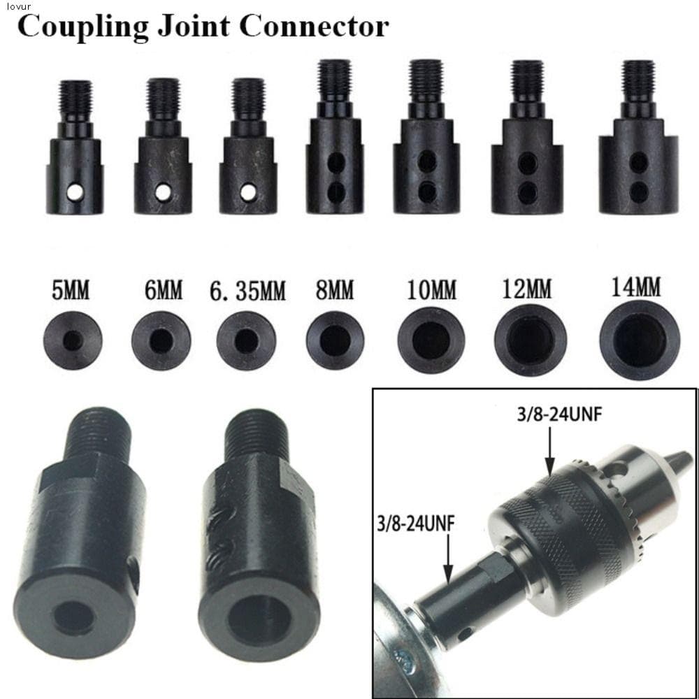 Acoplador De Eixo Motor LOVUR 8mm/10mm/12mm/14mm Adaptador De Mandril M105mm/6mm/6.35mm Acoplamento De Lâmina De Serra