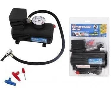 Mini Compressor De Ar 12v Carro Moto 300 Psi Pneu Portátil Carro Moto