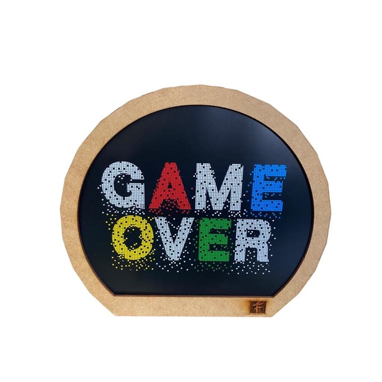 Luminária de Mesa Decorativa Game Over Bivolt