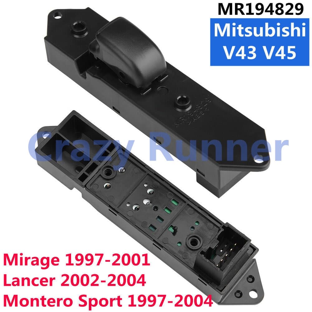 Botão Vidro Elétrico Interruptor Do Vidro Elétrico De Controle Mestre De Janela De Energia Elétrica Para Mitsubishi V43 V45 Montero Sport 1997-2004 Mirage 1997-2001 Lancer 2002