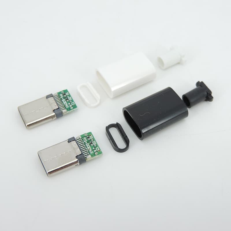 Type C USB 3.1 Adaptador Conector Solda Plugue Macho 24 Pinos Carcaça Carregamento Acessórios Cabos Reparo