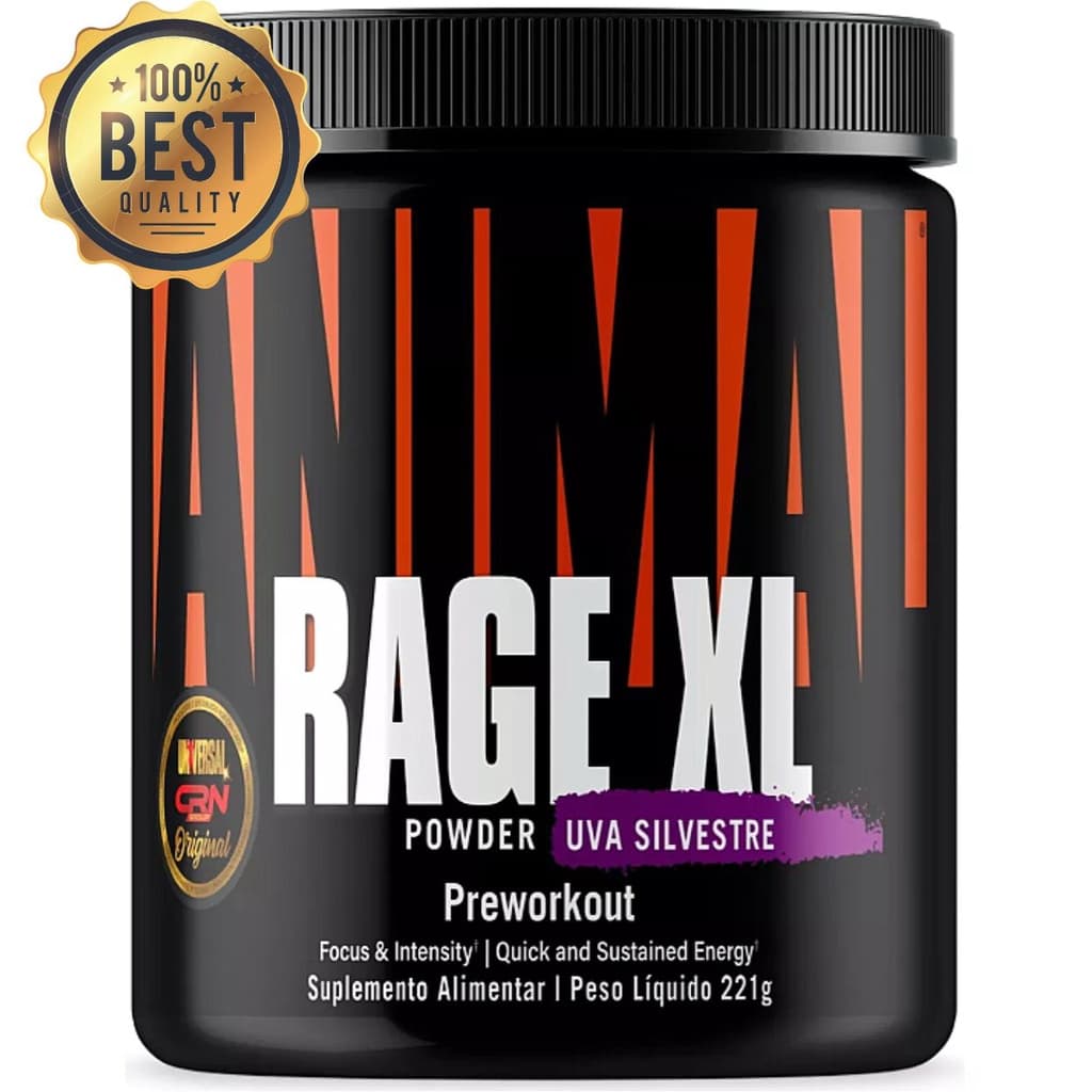 Pré Treino Universal Nutrition 221g Animal Rage Xl Original