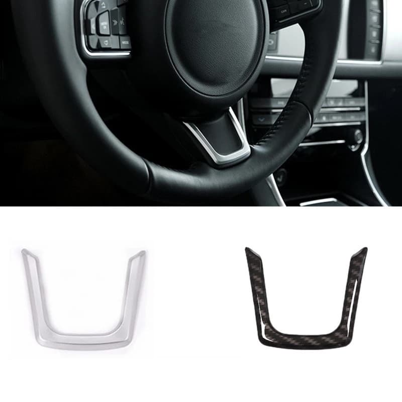 Estilo Do Carro Interior Volante Capa Guarnição Lantejoulas Apto Para Jaguar XE/XF/F-PACE E