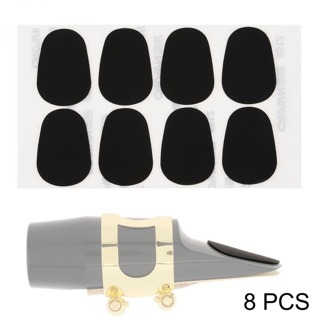 8pcs/set 0,8mm Alto Tenor Saxofone Almofadas De Bocal
