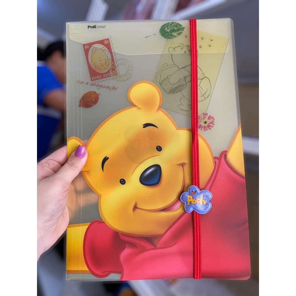 PASTA ABA ELASTICO DISNEY POOH VINTAGE