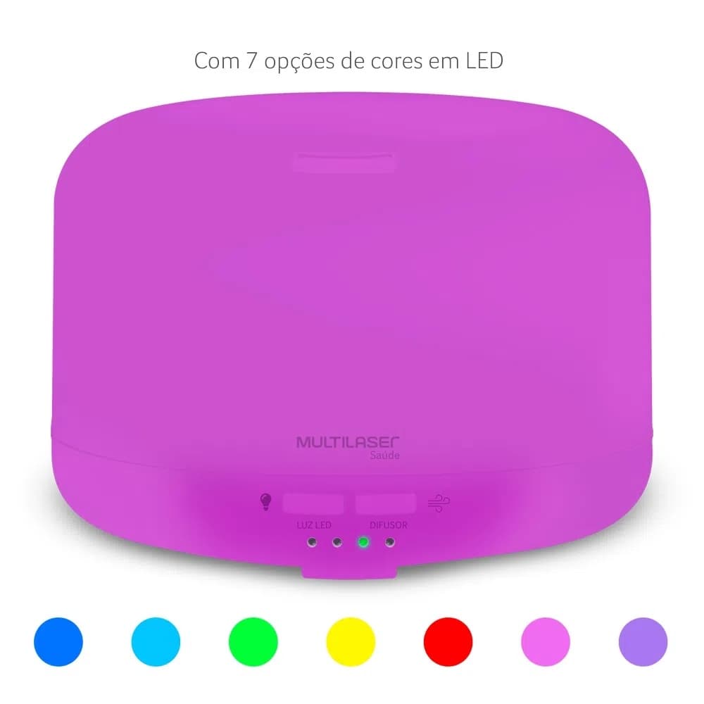 Difusor de Aromas Color LED Air Multi Saúde