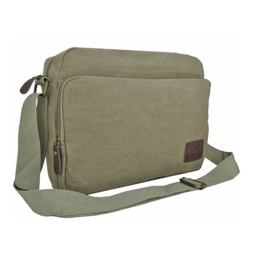 Bolsa Em Lona Pasta Transversal Ombro Trabalho Passeio Escolar Masculina Feminina