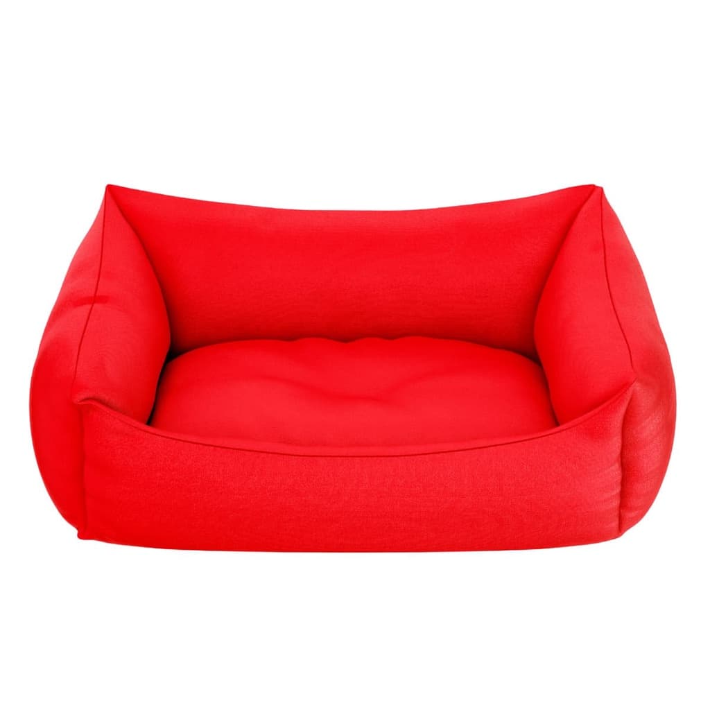 Cama De Cachorro Pet Pequeno Lavável Com Zíper Vermelha