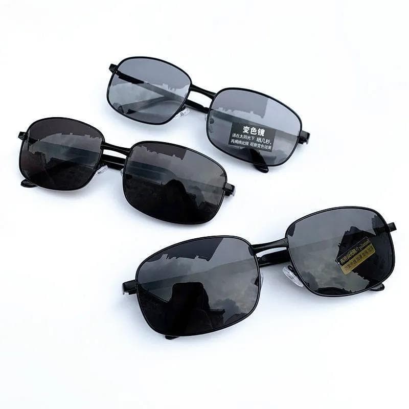 Óculos De Sol Polarizados Quadrados Masculinos Protetor Solar De Personalidade UV400