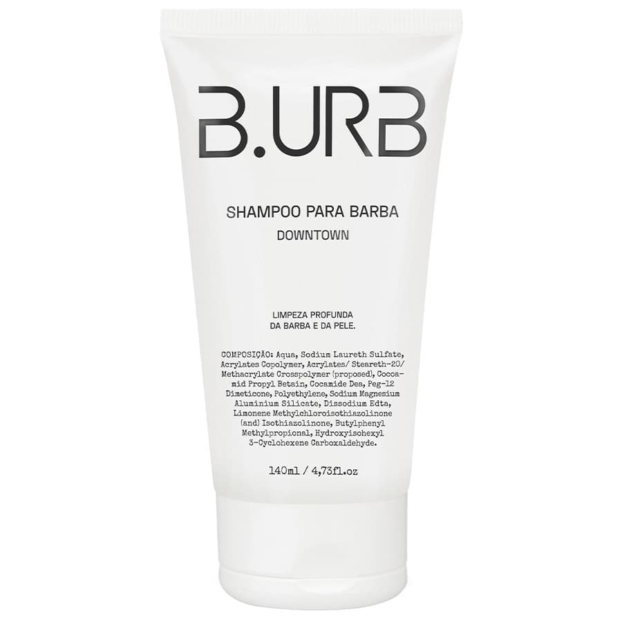 Shampoo Para Barba Downtown com Microesferas Esfoliantes 140mL Barba Urbana B.URB
