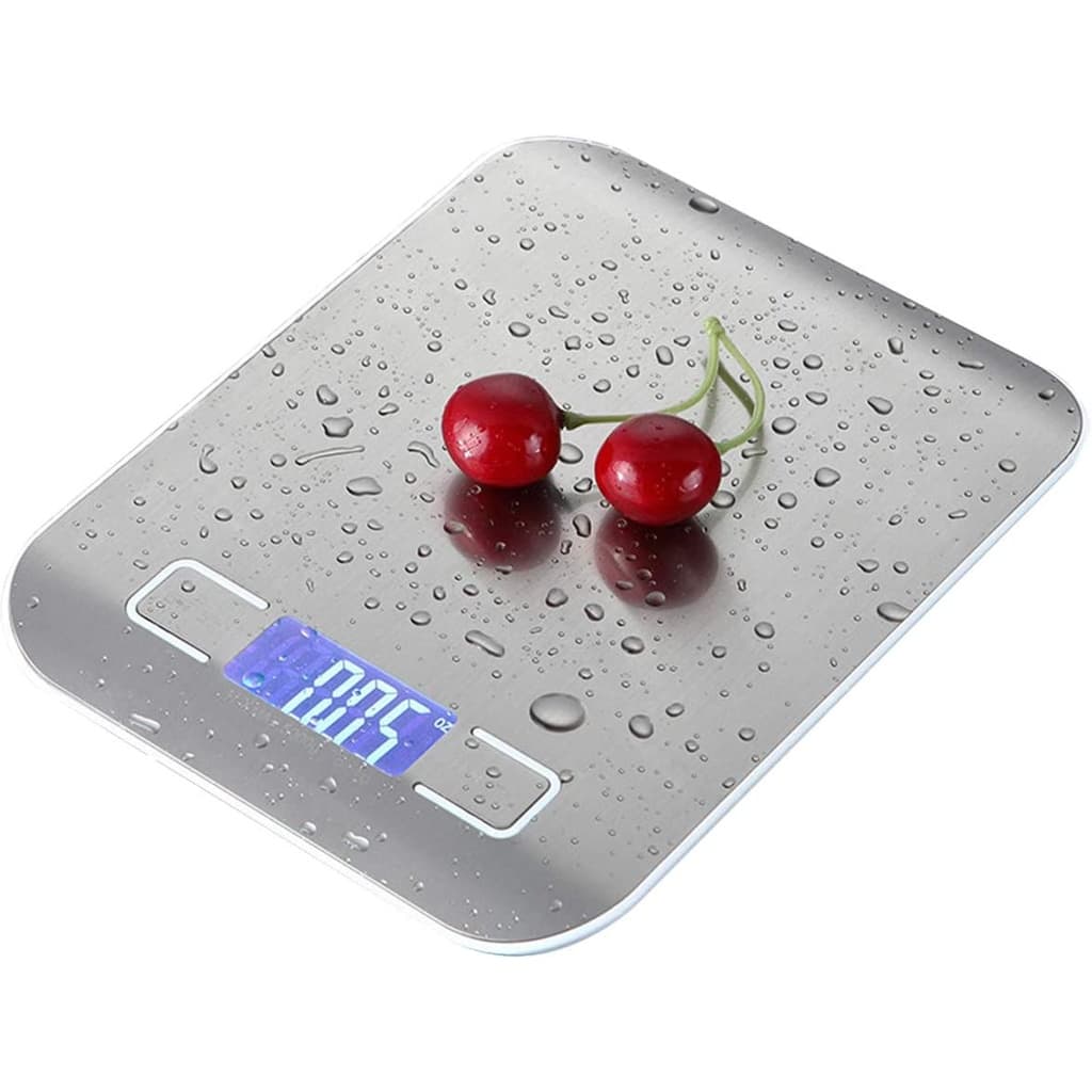 Balança Digital de Cozinha Inox Alta Precisão com Visor Digital de Até 5Kg