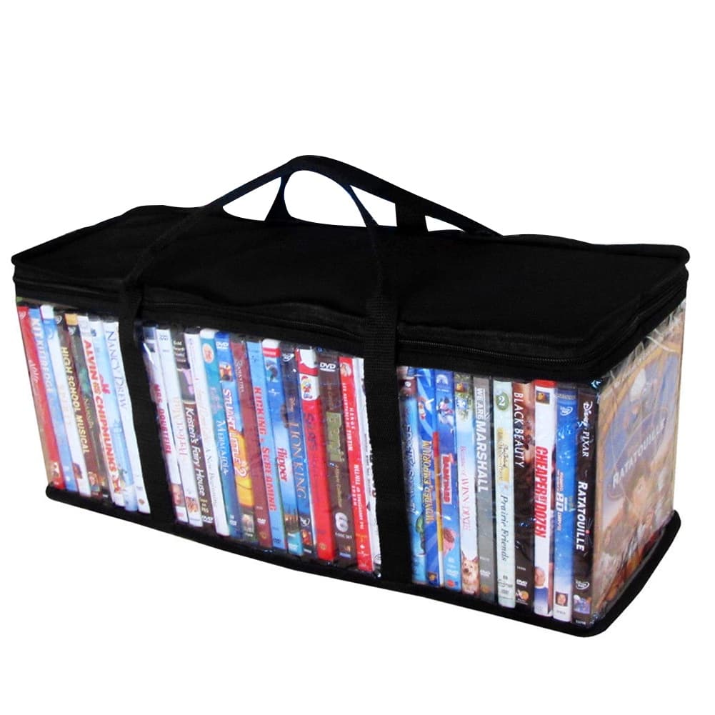 61 * 22 * 14cm Estante Removível Livro Carregando Saco De Armazenamento De DVD À Prova De Poeira Claro Oxford Pano Prote