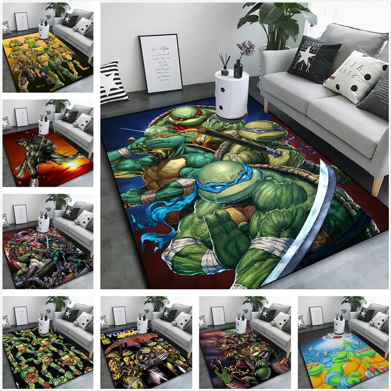 Ninja Turtle Movie Tapete Quarto Sofá De Cabeceira De Estudo Infantil Entrada Antiderrapante E Absorção De Água Personal