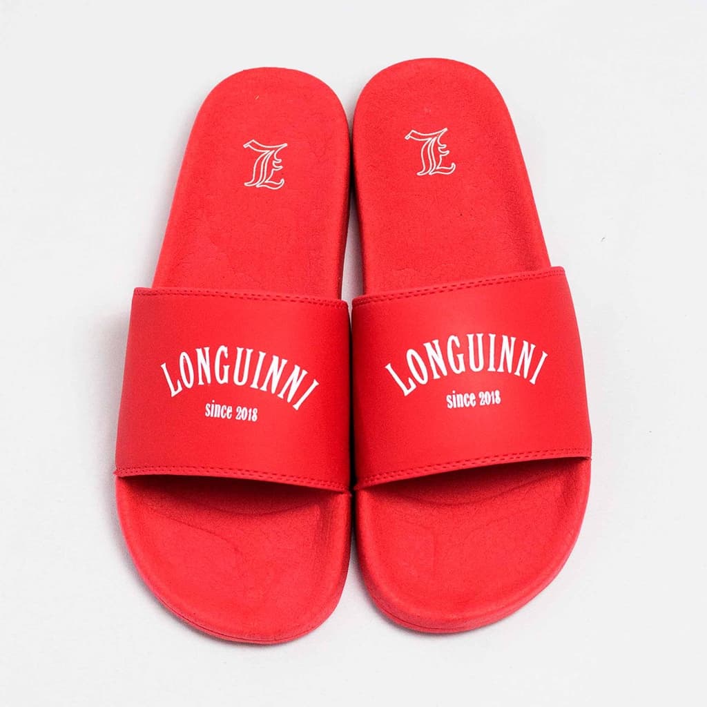 Chinelo Slide Longuinni Style Vermelho