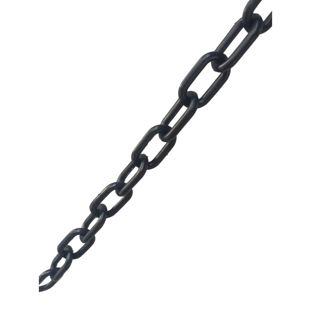 10 Mt Corrente Plástica Isolamento Calha Chuva Elo Pequena Preto