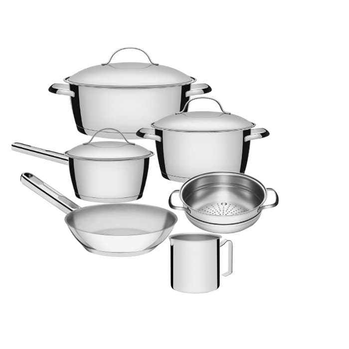 Jogo de Panelas 6 Peças Inox Fundo Triplo Allegra Tramontina