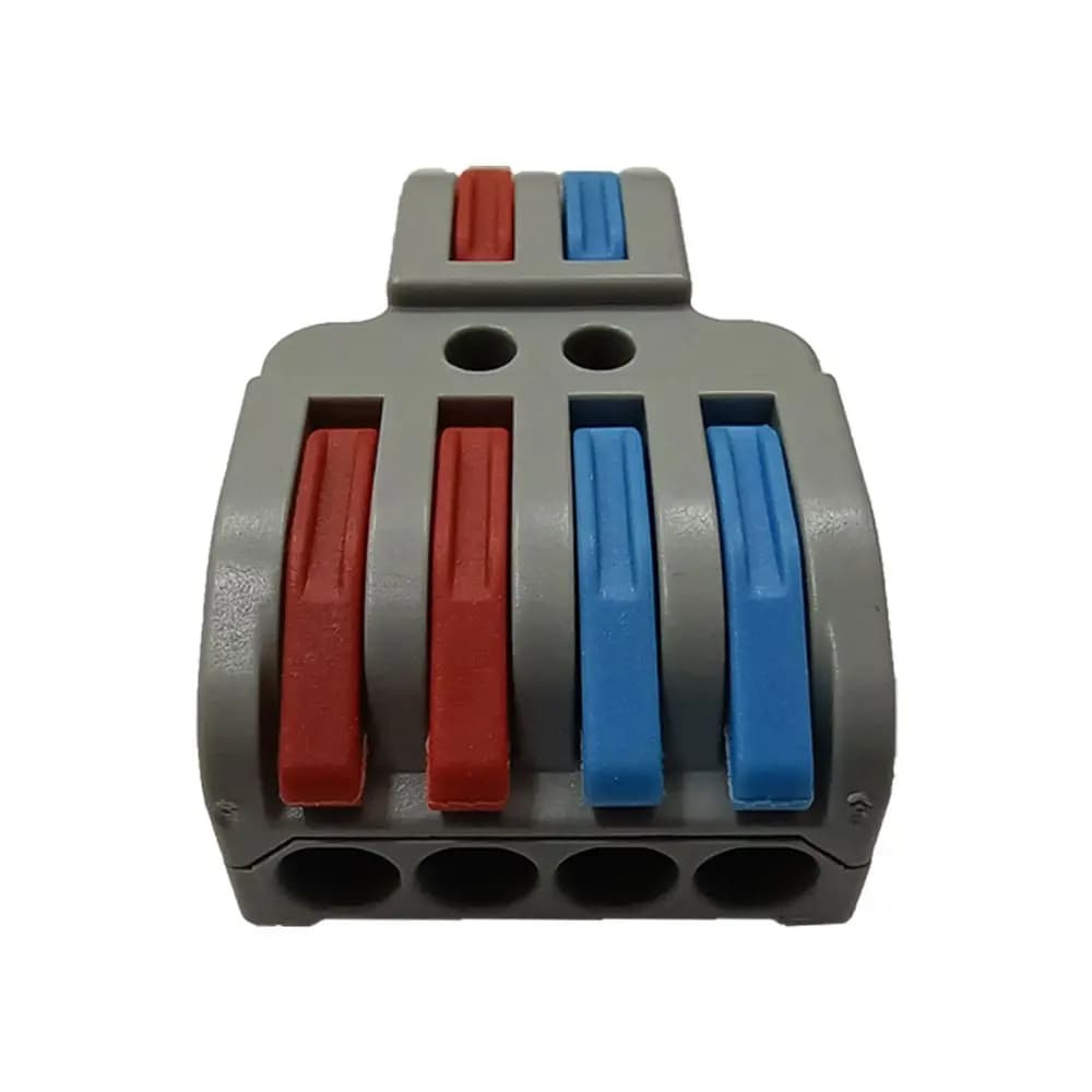01 Pç/03 Pçs Emenda Elétrica Conector Borne 6x2 Fios Duplo