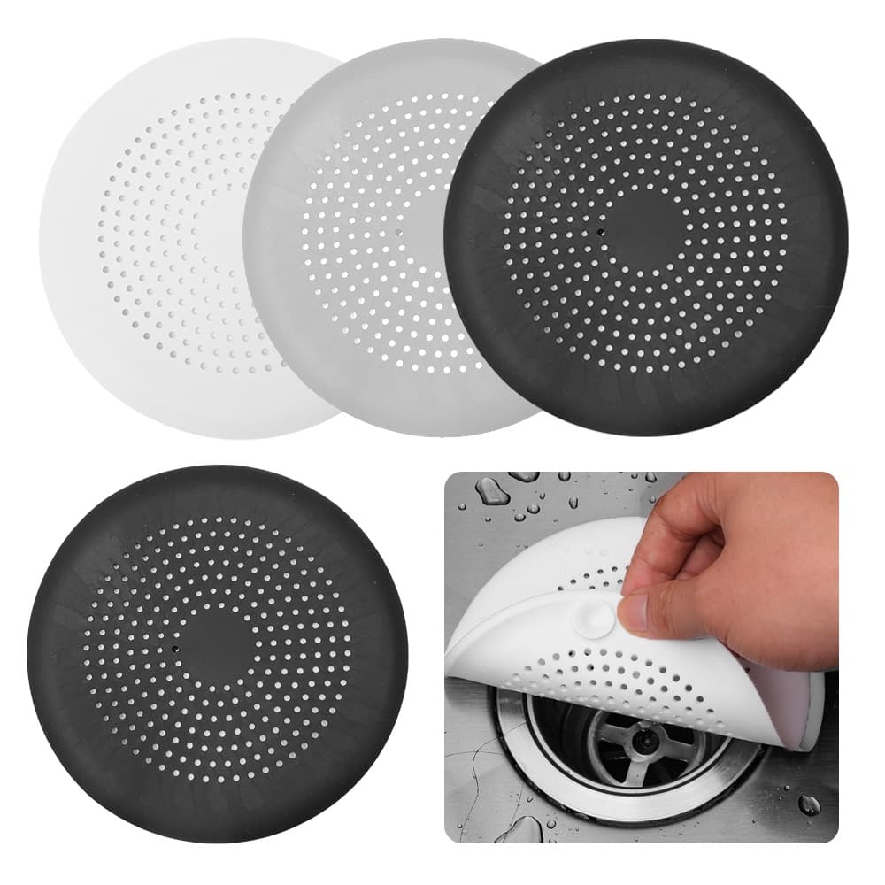 Tampas De Silicone Para Banheiro Anti-Bloqueio Cabelo Dreno De Piso/Afundamento De Cozinha Obstrução/Ferramentas De Filtro De Esgoto Banheira/Suprimentos