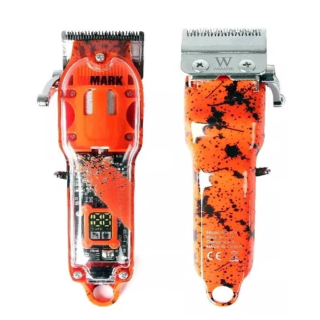 Maquina De Cortar Cabelo Profissional Ng 408 Laranja
