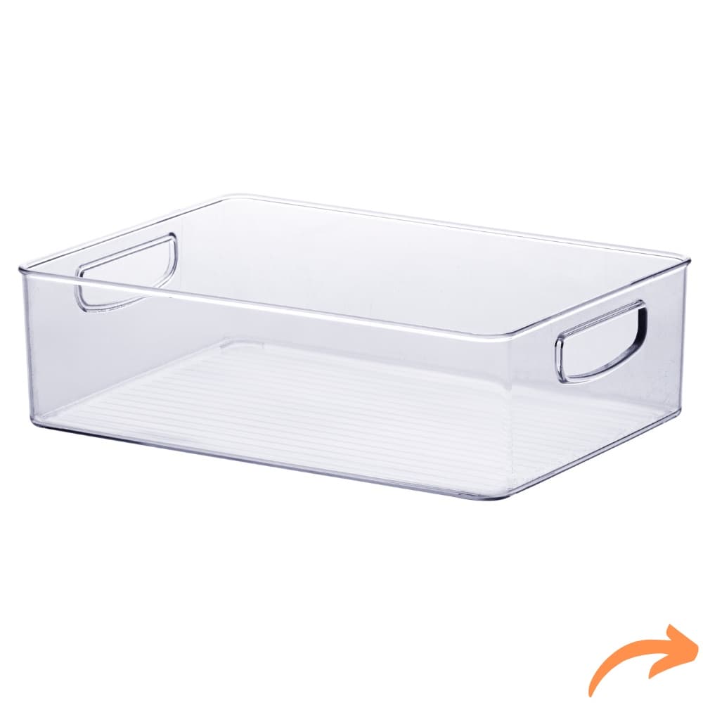 Organizador Diamond 30x20 Acrílico Cesto Organizador Geladeira Dispensa Armário Cozinha