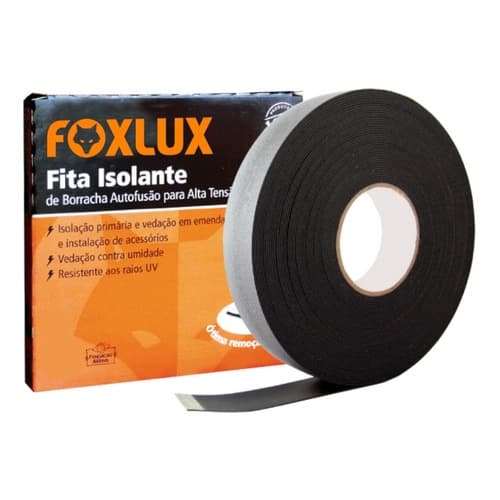 Fita Isolante Autofusão 19mm X 10mts Emborrachada Foxlux