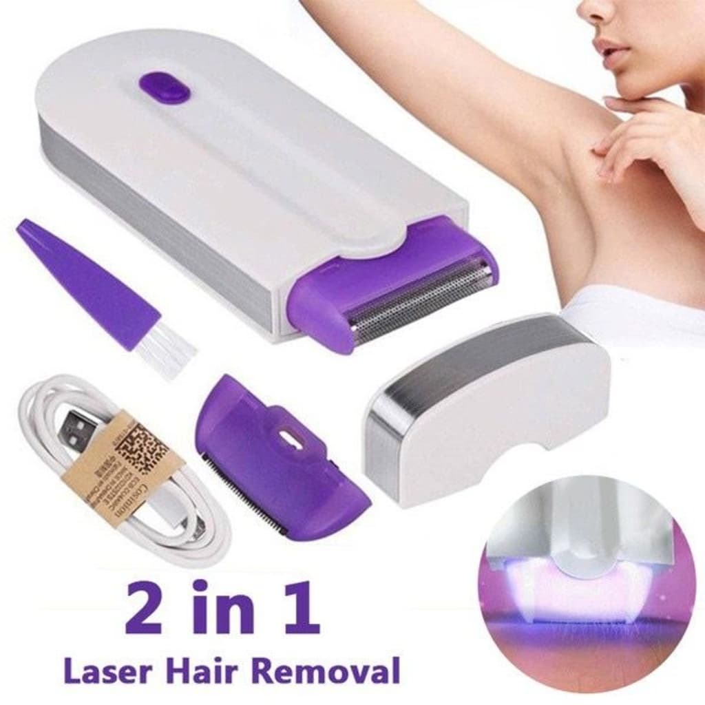 Depilador Elétrico Feminino Recarregável Facial Corporal