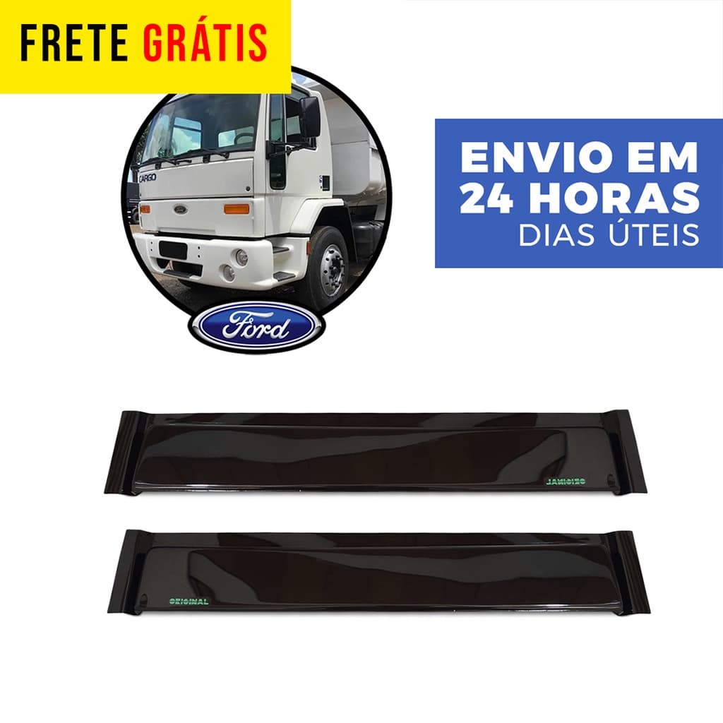 Calha Chuva Defletor Par Ford Cargo 712 815 816s 1119 2422 Até 2010