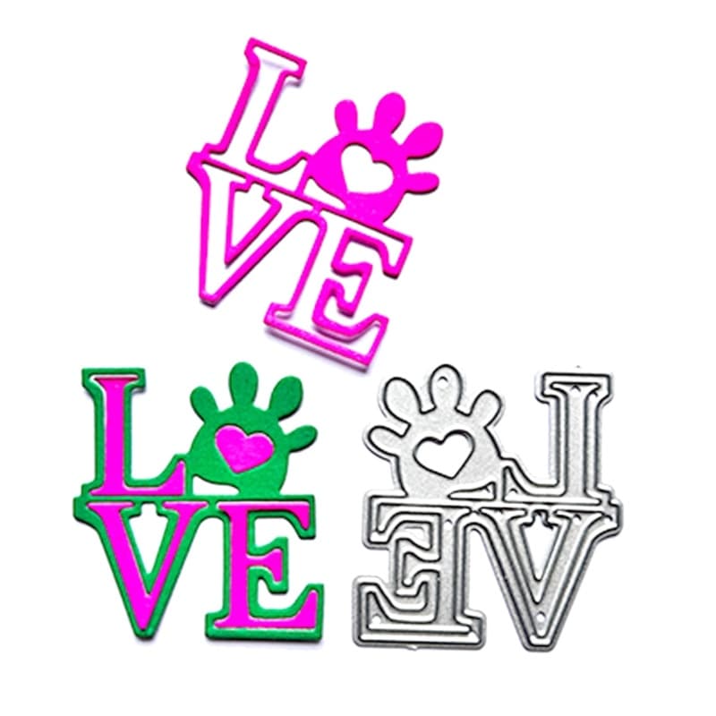 YU Amor Corte De Metal Dados Scrapbooking Decorativo Gravação Cartões De Papel Modelo