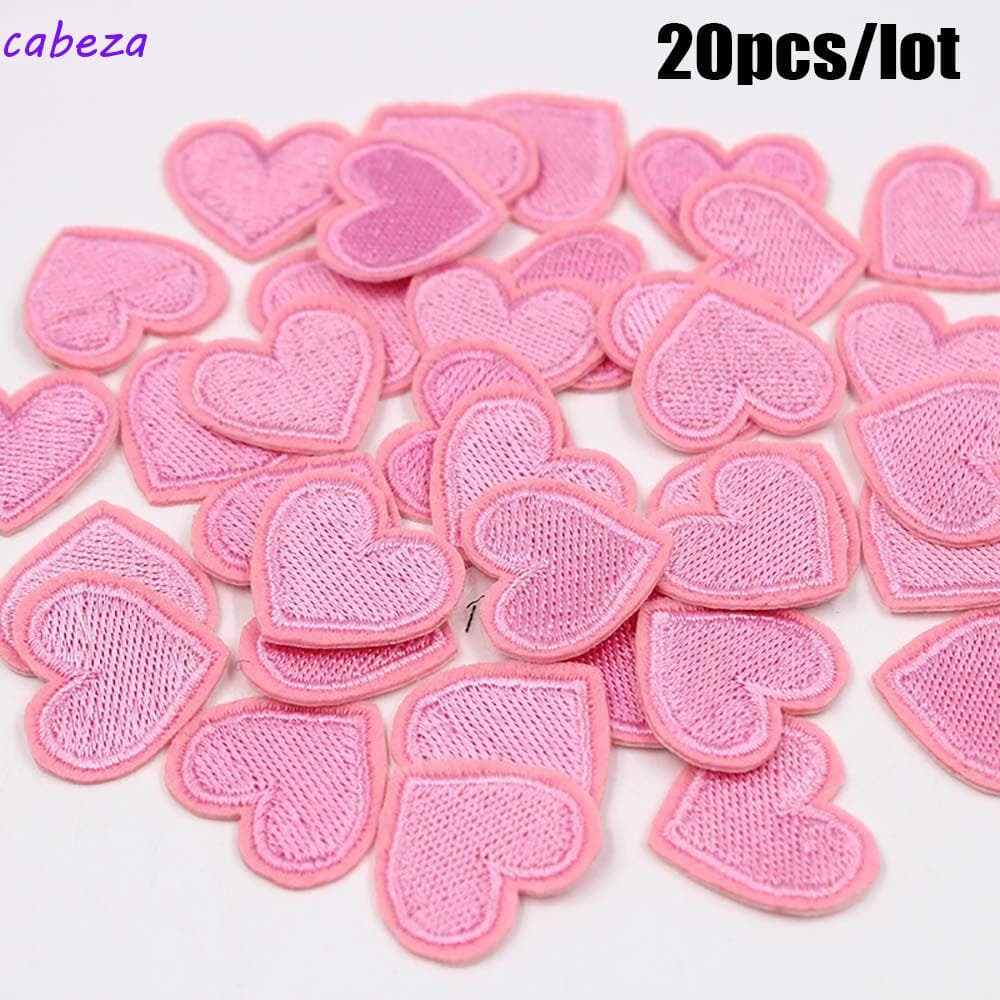 CABEZA 20/10pcs lot Appliques Ferro Sobre Crachá Patches Love Heart Costura Em DIY Adesivo De Roupas Bordadas/Multicolor