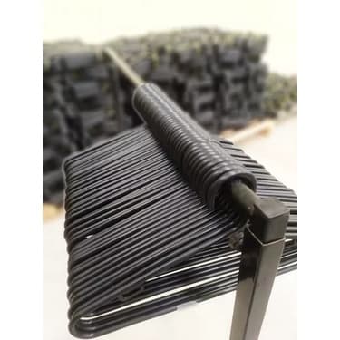 Cabides de Plástico Preto adulto 8mm Reforçado Resistente 50 und